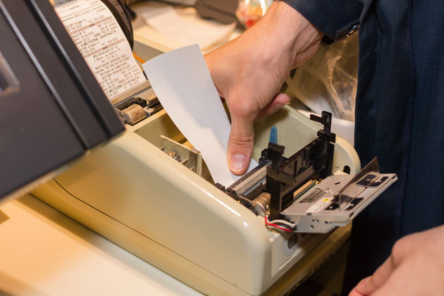 Очистка печатающей головки термопринтера фискального регистратора СПАРК