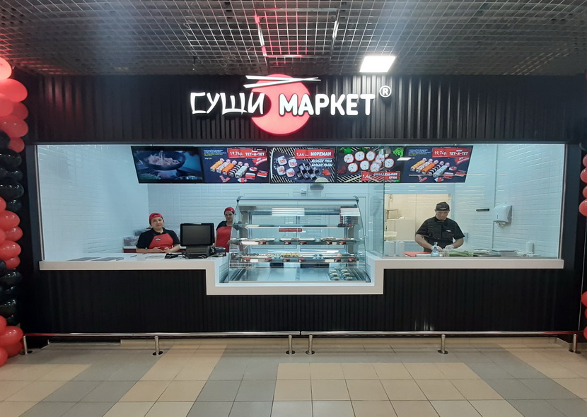 Автоматизировано  первое заведение  сети «Суши-маркет»  в  Беларуси